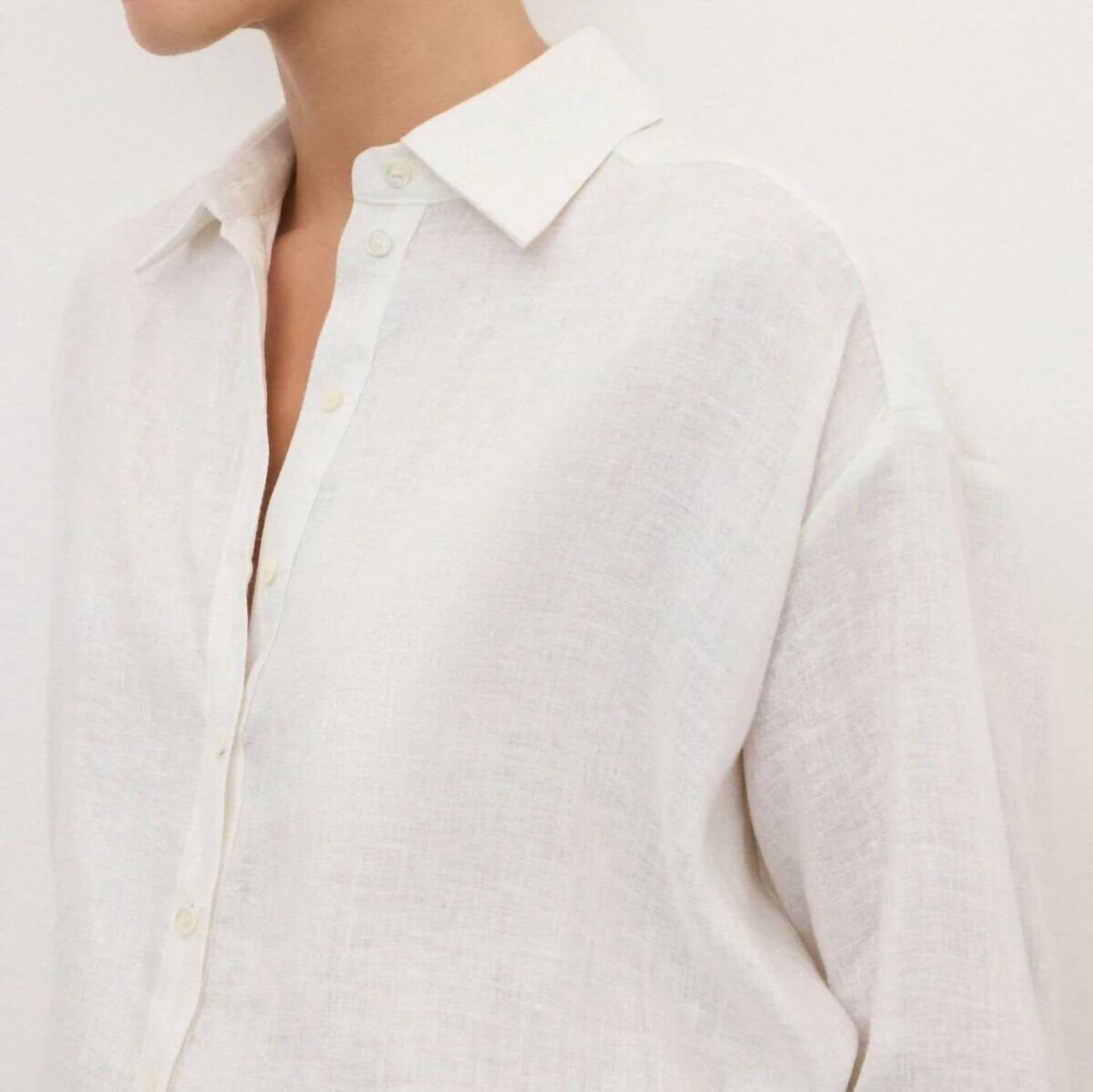 Ottod'Ame - Oversized Linen Lurex Top