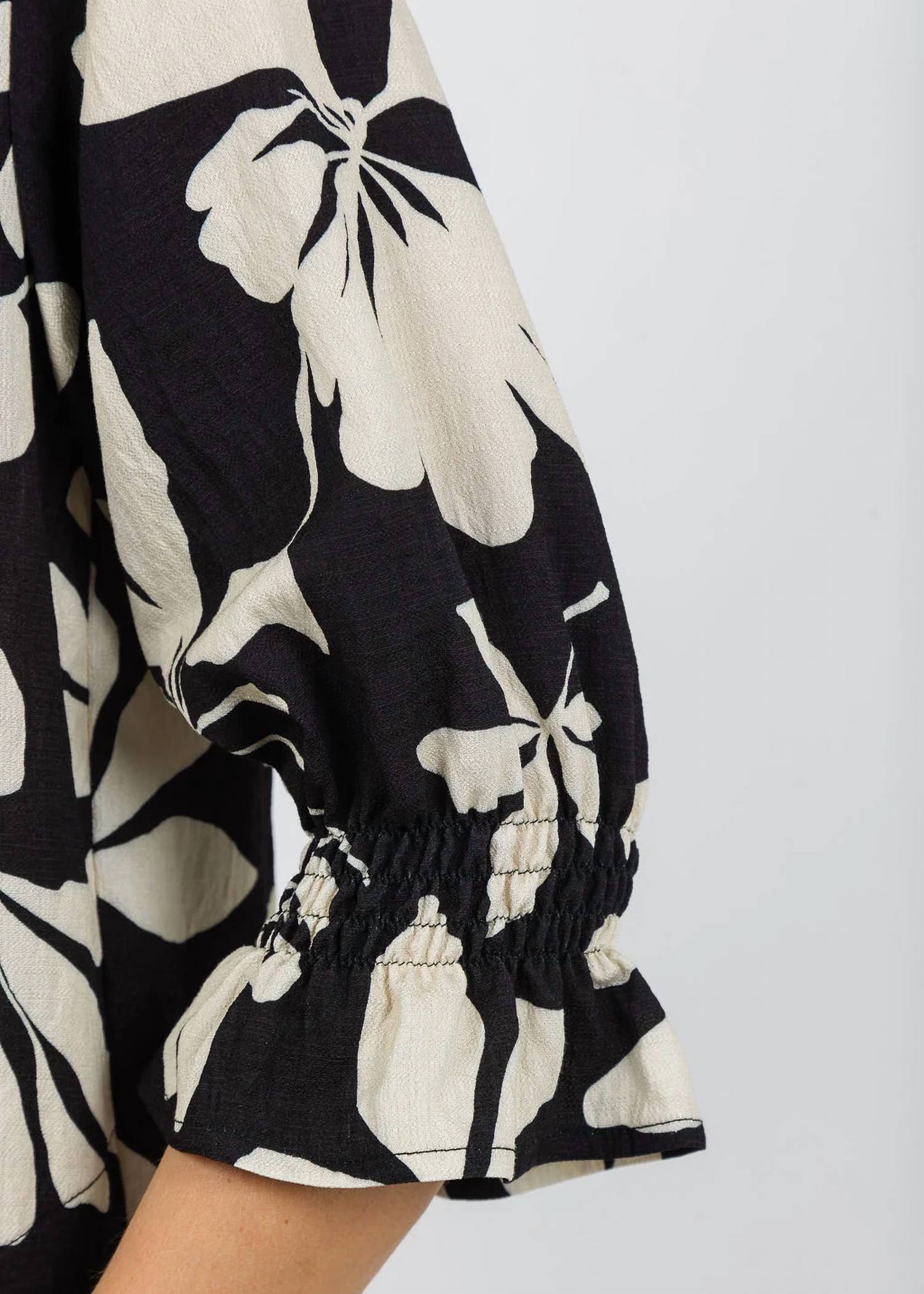 Finley - Miller Elastic Shirred Cuffs Dress