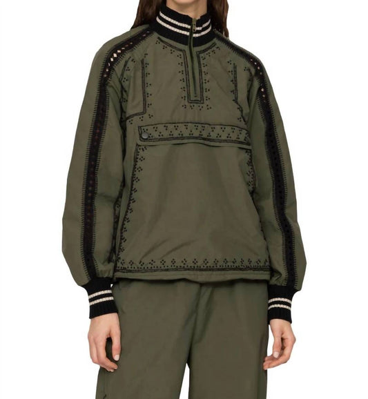 Sea - Mille Embroidery Windbreaker Top