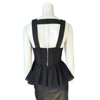 Endless Rose - Lace Sleeveless Peplum Top