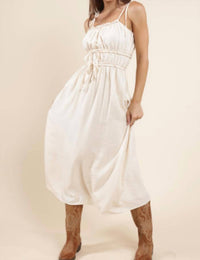 Sadie & Sage - Positivity Gathered Midi Dress
