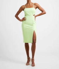 French Connection - Echo Crepe Cut Out Slip Dress