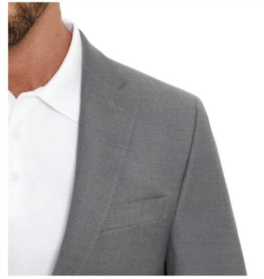 Tommy Hilfiger - Two Button Notch Lapel Wool Blend Suit Jacket