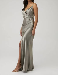 Shona Joy - La Lune Cross Draped Maxi Dress