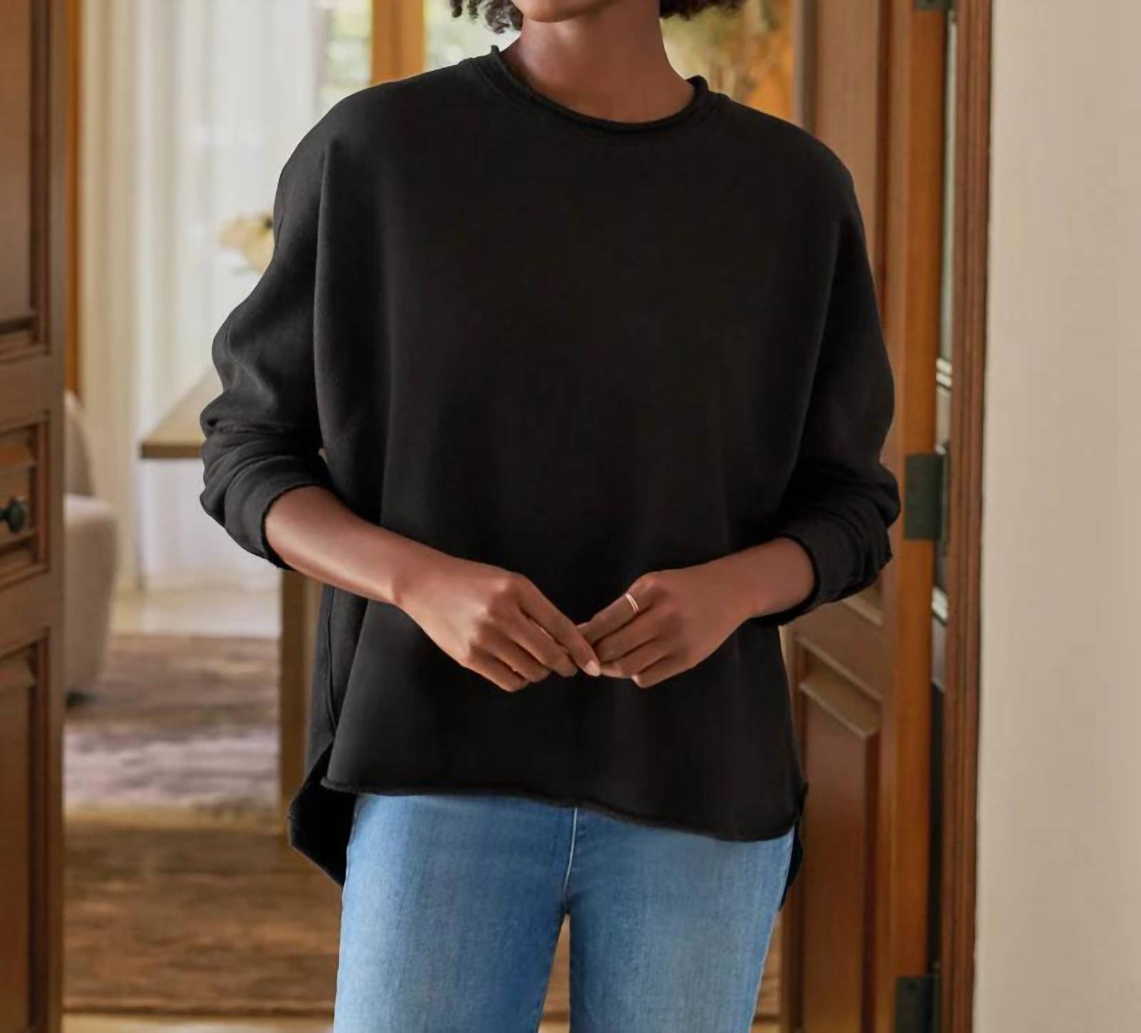 Frank & Eileen - Anna Long Sleeve Capelet Top