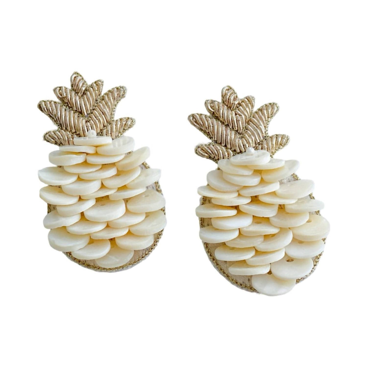 Gaby & Grace - Maui Pineapple Seashell Earrings