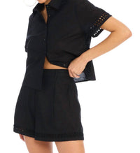 ALLISON NEW YORK Elise Shorts in black - women's shorts - detail view