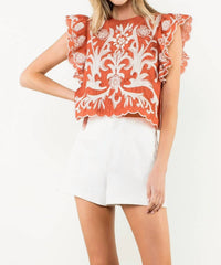 Thml - Marcia Flutter Sleeve Top