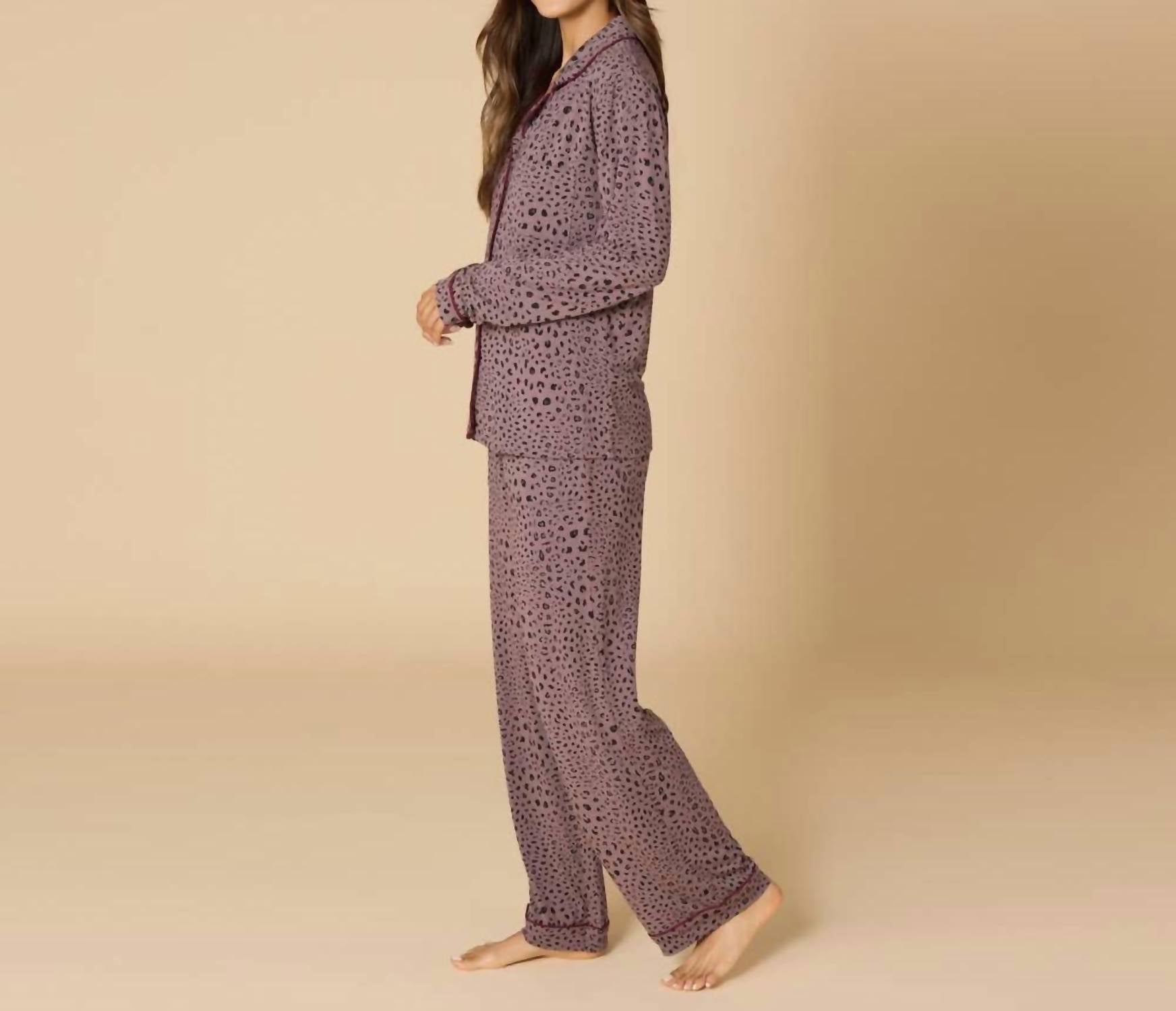Softies - Aria Slim Notch Collar Pj Set
