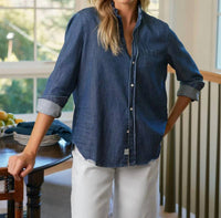 Frank & Eileen - Eileen Ruffle Collar Button-up Shirt