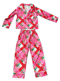 Tweenstyle - Girl's Holiday Plaid Loungewear Set