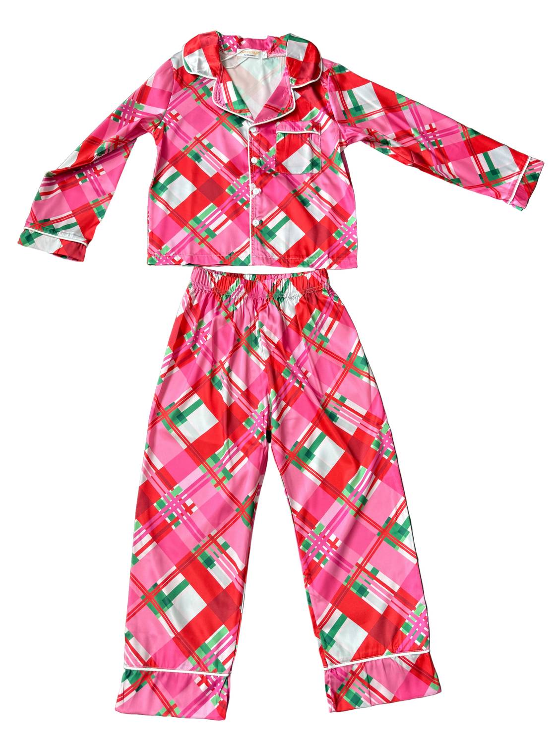 Tweenstyle - Girl's Holiday Plaid Loungewear Set