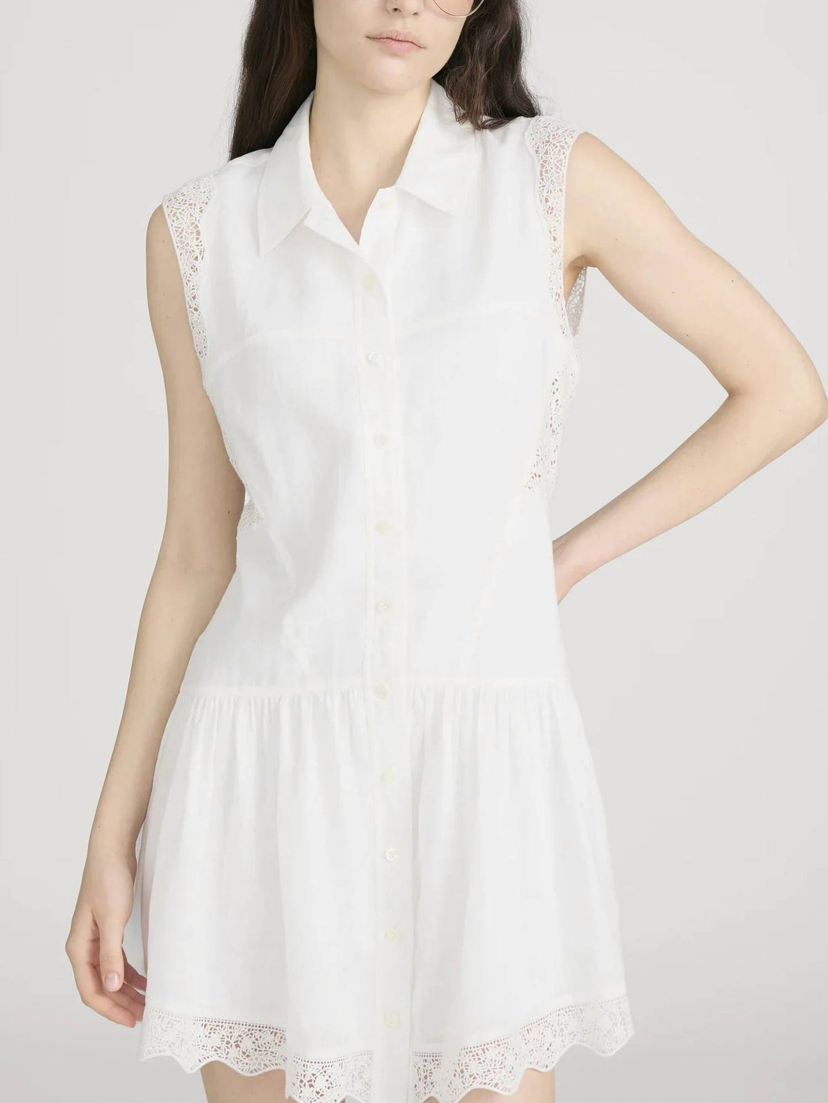 Frame - Embroidered Day Mini Dress