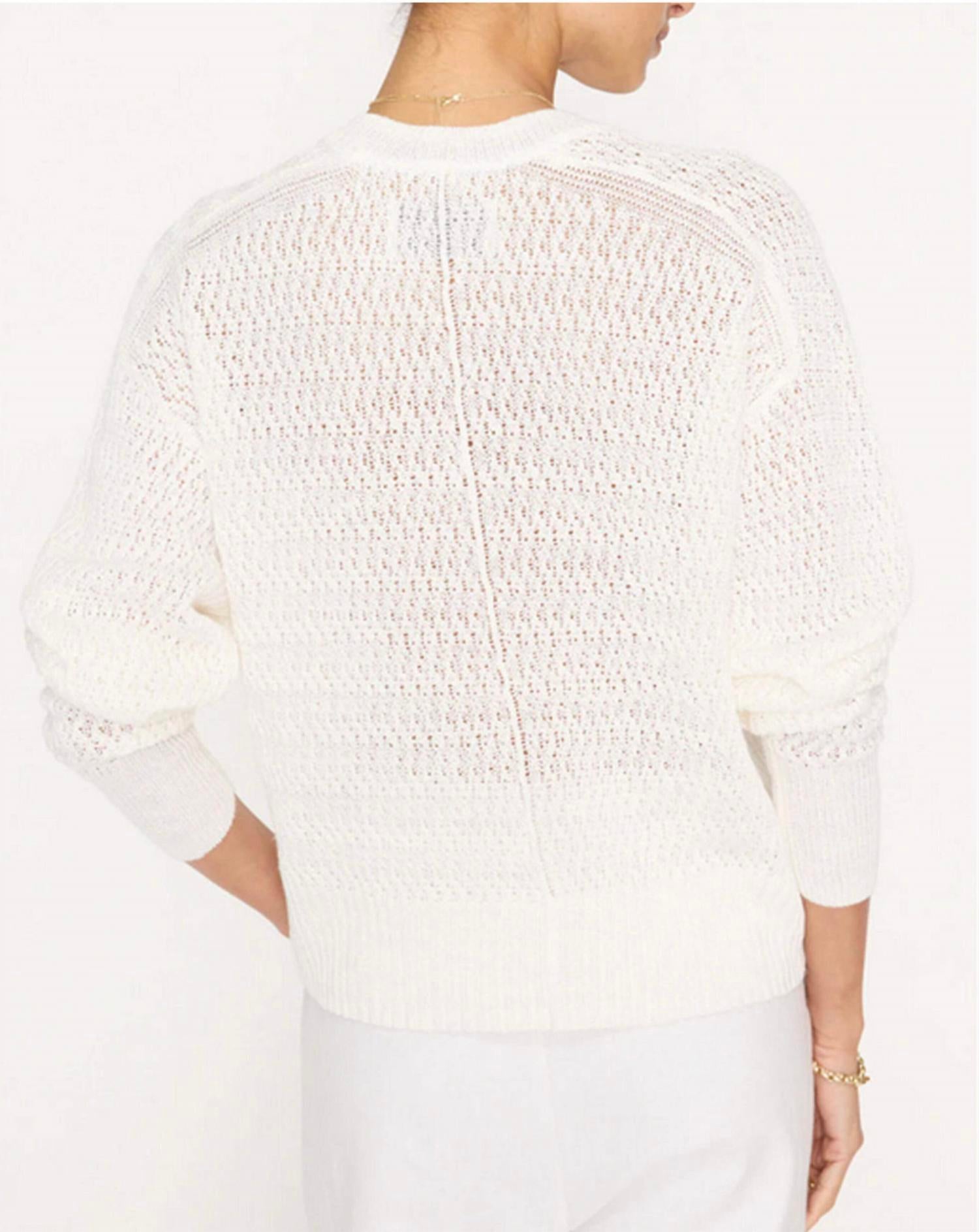 Brochu Walker - Leia Open Stitch V-Neck Sweater