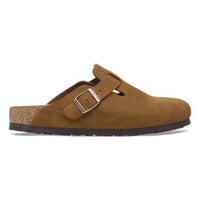Birkenstock - Unisex Boston Suede Narrow Leather Clogs