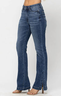 Judy Blue - High Waist Slim Boot Jeans With Slit - Plus