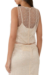 Staud - Seraphina Sleeveless Cropped Tank Top