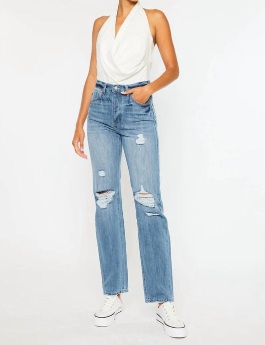 Kancan - Hattie High Rise 90's Straight Leg Jeans