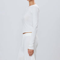 Eterne - Fitted Crewneck Long Sleeve T-shirt