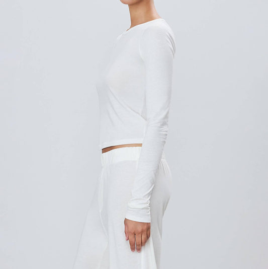 Eterne - Fitted Crewneck Long Sleeve T-shirt