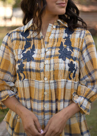 Layerz Clothing - Faye Peplum Button Up Top