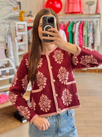 Entro - Women's Rosy Regal Cardigan