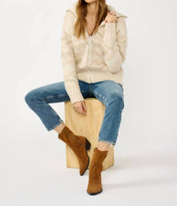 Lovestitch - Fair Isle Front Zip Sweater