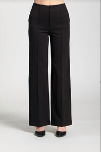 Apny - Front Zip Pant With Pin-tucked Leg