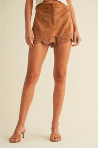 Klesis - Filled With Hope Suede Eyelet Shorts