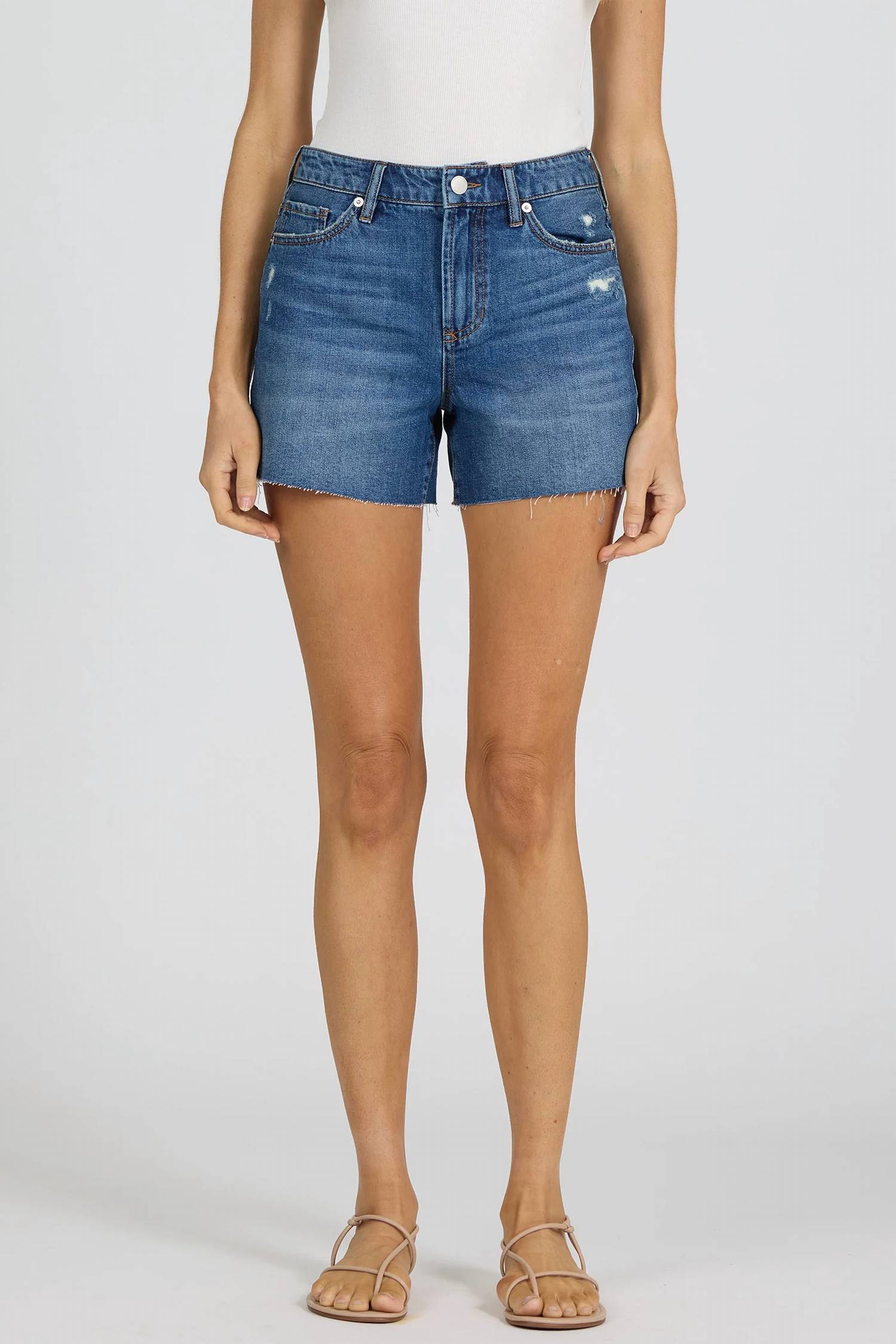 Dear John Denim - Rhodey Ivy High-rise Denim Shorts