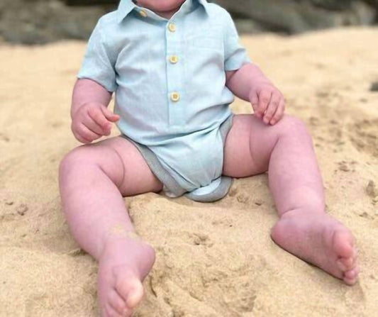 Boy's Helford Woven Onesie