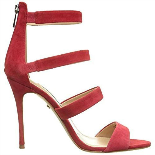 Charles David - Women's Olina Suede Leather Strappy Stiletto Heel Sandals