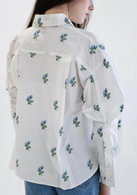 Never A Wallflower - Women's Floral Button Down Top