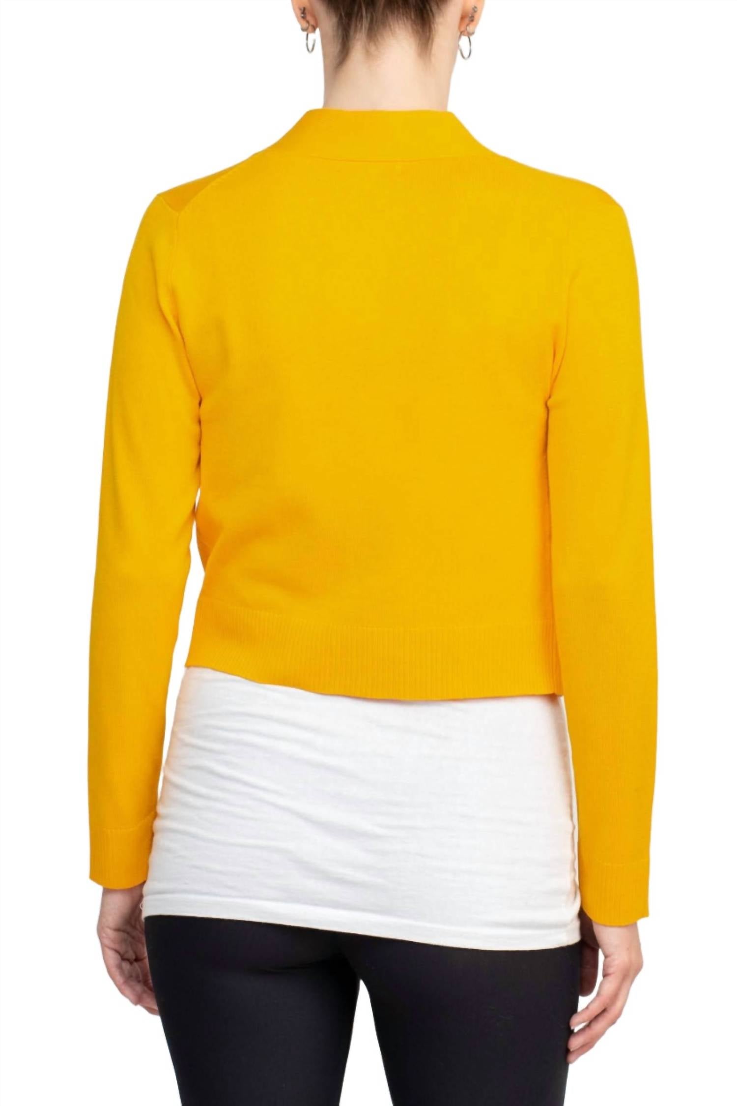Eclectic Studio - Open Front Long Sleeve Cropped Bolero