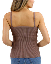 Grace And Lace - Ribbed Knit Cami Top