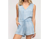 She + Sky - The Miranda Denim Romper