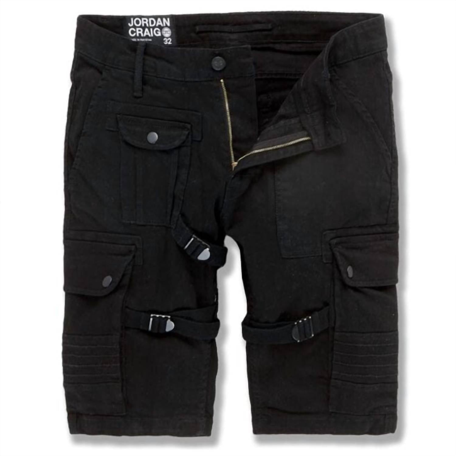 JORDAN CRAIG Men's Cairo Cargo Shorts in black - men's shorts