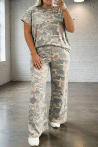 Little Daisy Closet - High Waist Two-piece Pants Set - Plus