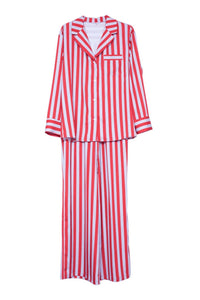 Katydid - Striped Satin Pajama Set