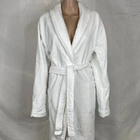 Frette Unisex Velour Shawl Collar Bathrobe in white - men's item