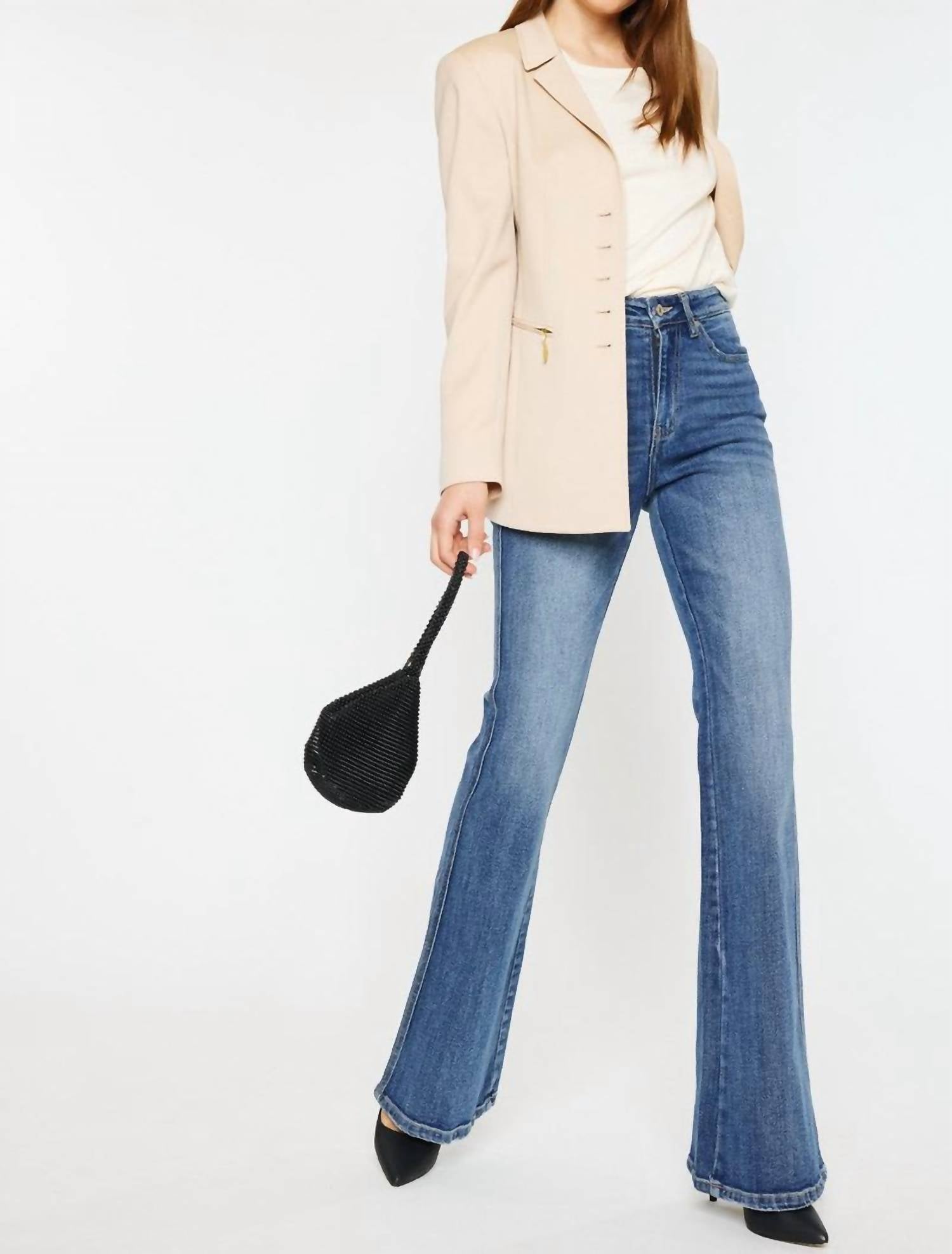 Kancan - Jessica Denim Flare Jeans