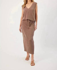 Kylie Paige - Kaya Tie Waist Midi Skirt