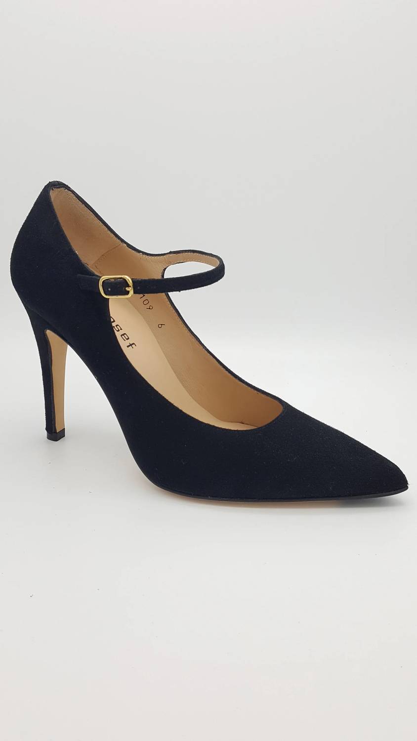 Jon Josef - Women's Suede Pointed-toe Mary Jane Pump