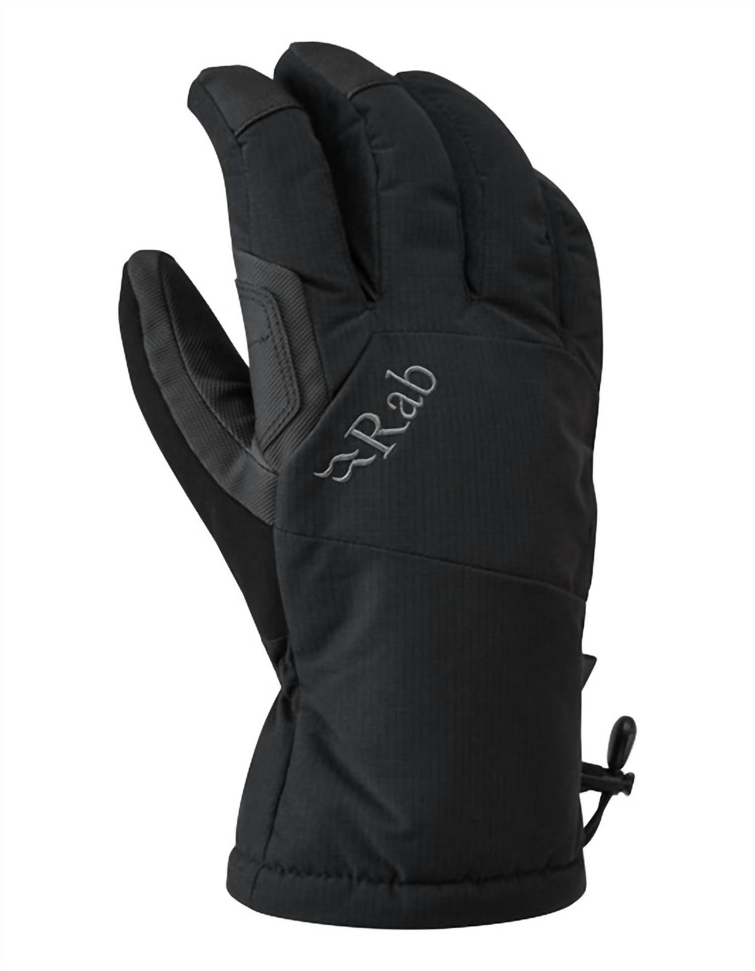Rab Men's Storm Gloves in black - men's accessory - detail view
