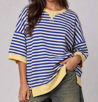 Very J - Susan Stripe Knit Top