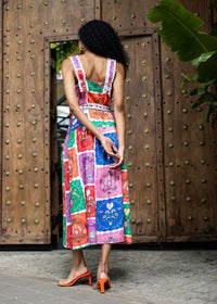 Emily Lovelock - Victoria Scarf Print Dress