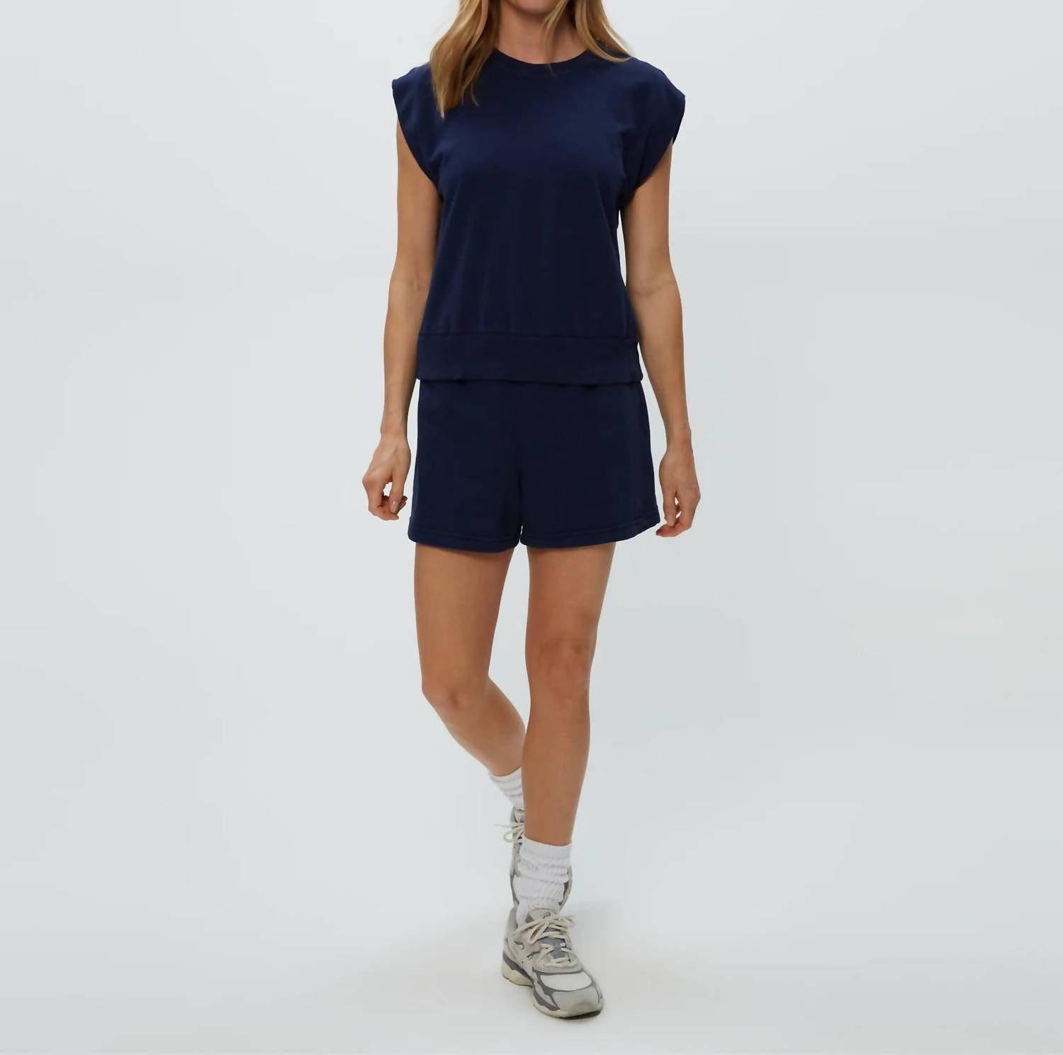 Michael Stars - Brooklyn Power Shoulder Sweatshirt