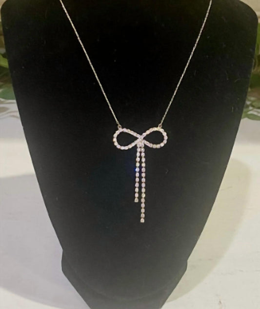 Ellison+Young - Women's Rhinestone Bow Necklace