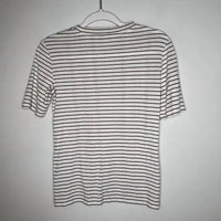 Vince - Striped Elbow Sleeve Crew Tee