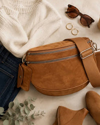 Julia Rose - Women's Brenda Suede Sling Bag